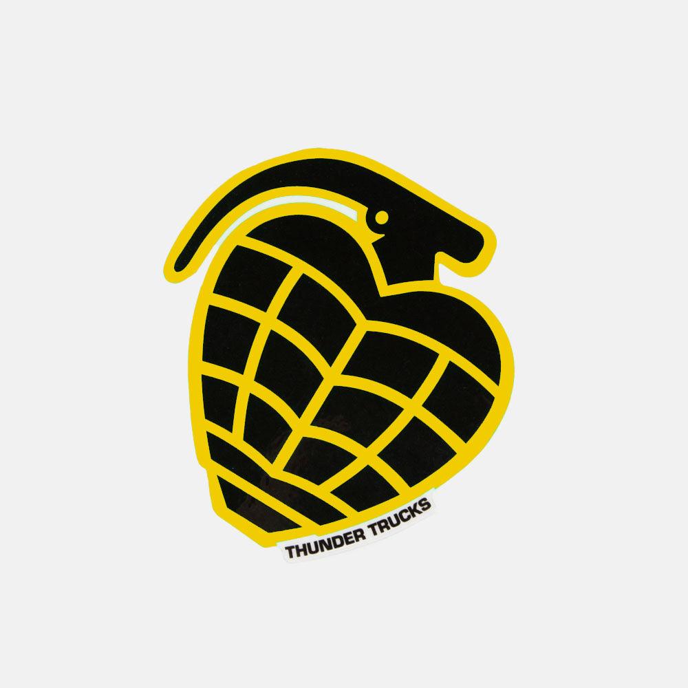 Thunder Trucks - 4" Grenade Sticker - Yellow / Black