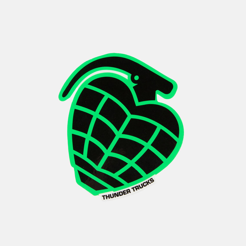 Thunder Trucks - 4" Grenade Sticker - Green / Black