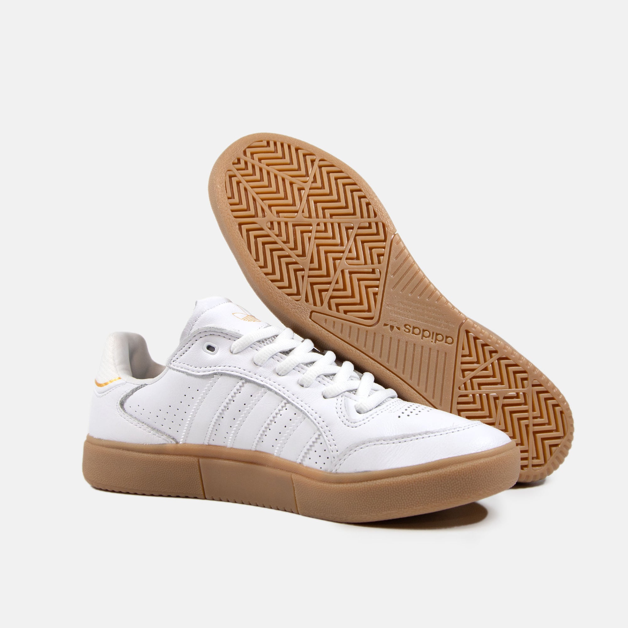Adidas Skateboarding - Tyshawn Low Pro Shoes - White / White / Gum