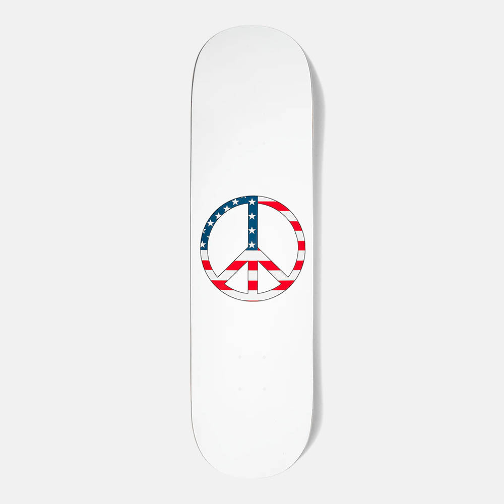 Violet - 8.38" American Peace Skateboard Deck - White