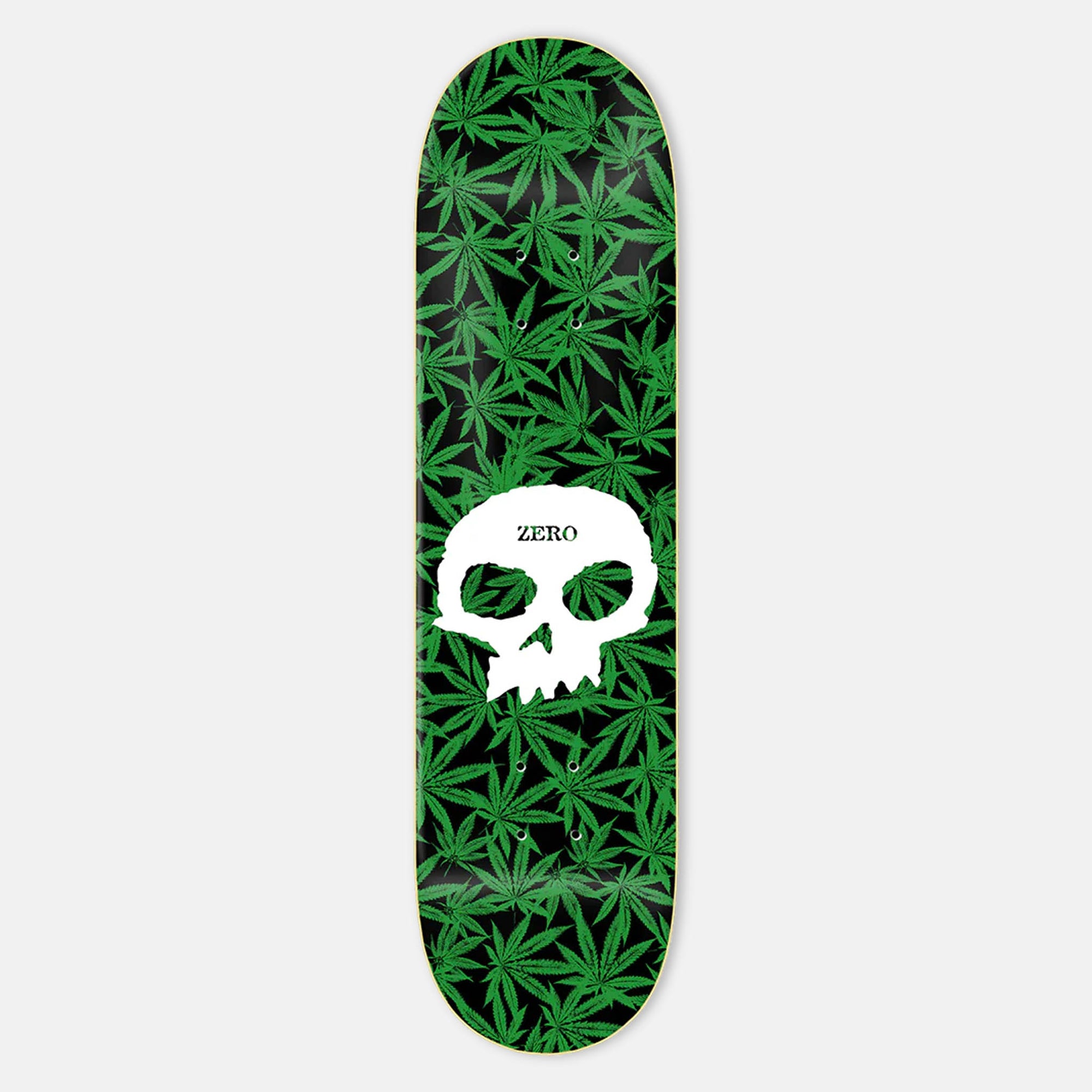 Zero Skateboards - 8.25" Weed Skull Tommy Sandoval Skateboard Deck - Weed