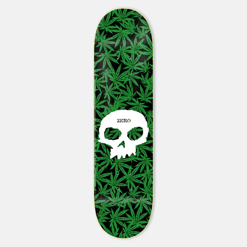 Zero Skateboards - 8.5" Weed Skull Tommy Sandoval Skateboard Deck - Weed