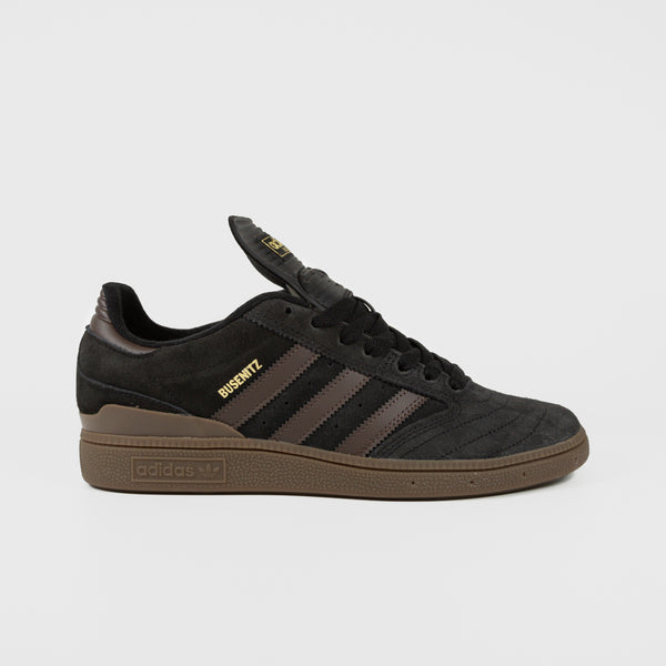 Adidas Skateboarding - Busenitz Shoes - Core Black / Brown / Gold Metallic