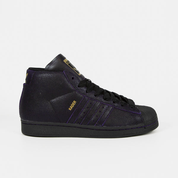 Adidas Skateboarding - Kader Pro Model ADV Shoes - Core Black / Core Black / Dark Purple