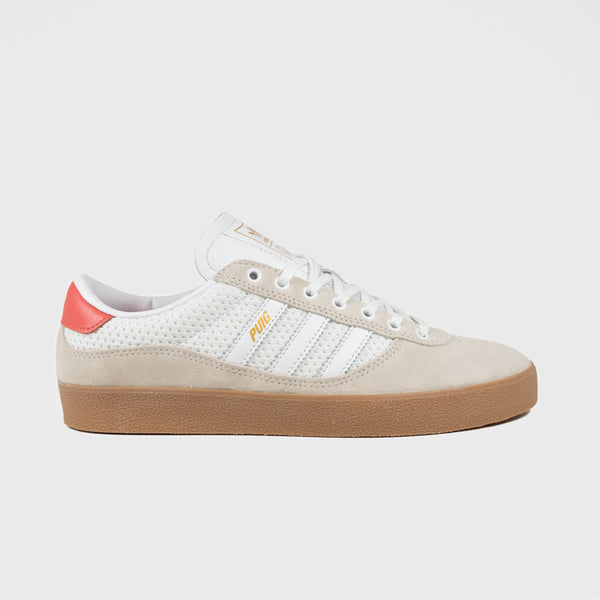 Adidas Skateboarding - Puig Indoor Shoes - Wonder White / Cloud White / Gum
