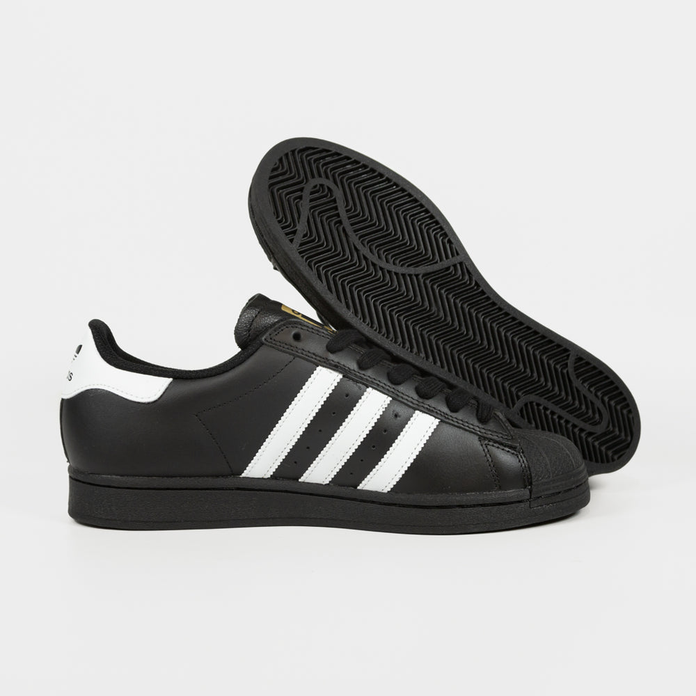 Adidas Skateboarding Black Leather Superstar ADV Shoes