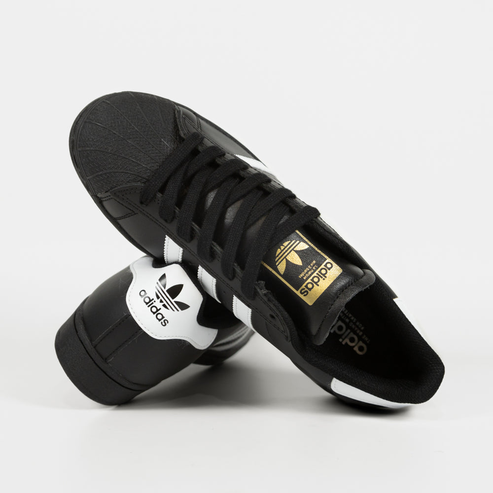 Adidas Skateboarding Black Leather Superstar ADV Shoes