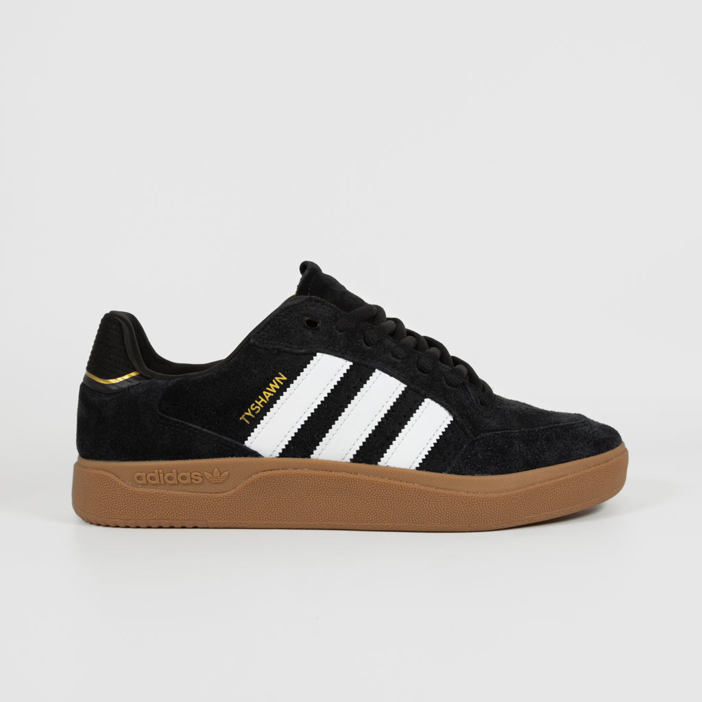 Adidas Skateboarding Black and Gum Tyshawn Low Pro Shoes