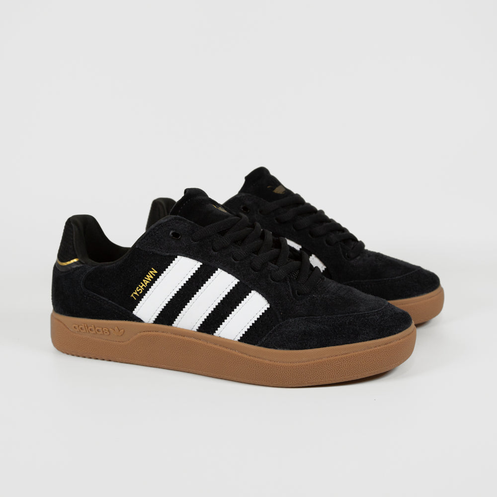 Adidas Skateboarding Black and Gum Tyshawn Low Pro Shoes
