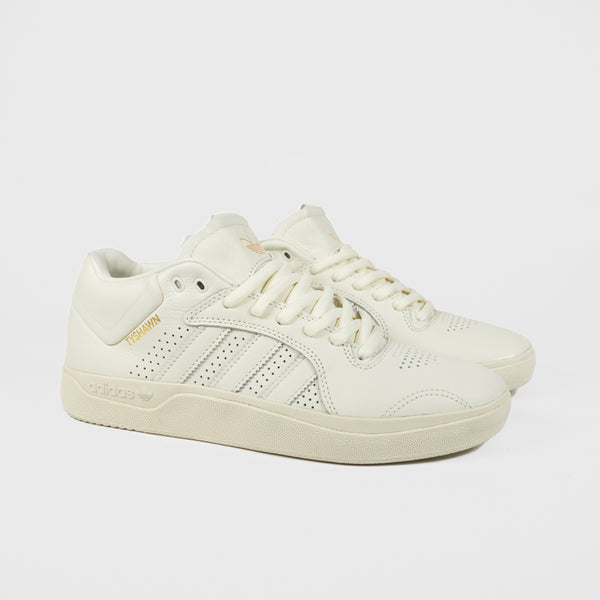 Adidas Skateboarding - Tyshawn Pro Shoes - Ivory / Ivory / Bluebird