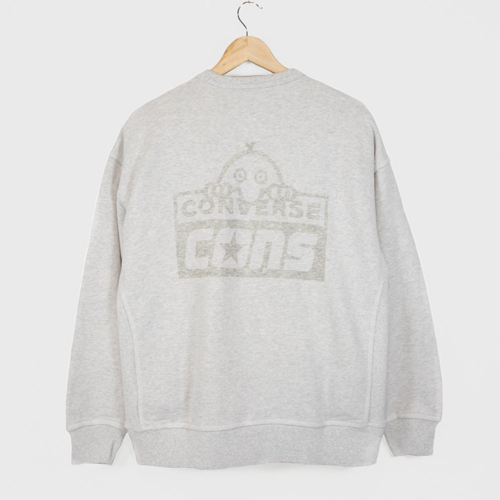 Converse Cons - Welcome Skate Store Ash Grey Crewneck Sweatshirt
