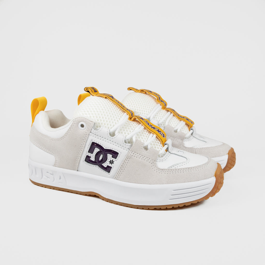 DC Shoes White And Purple Lynx OG Shoes