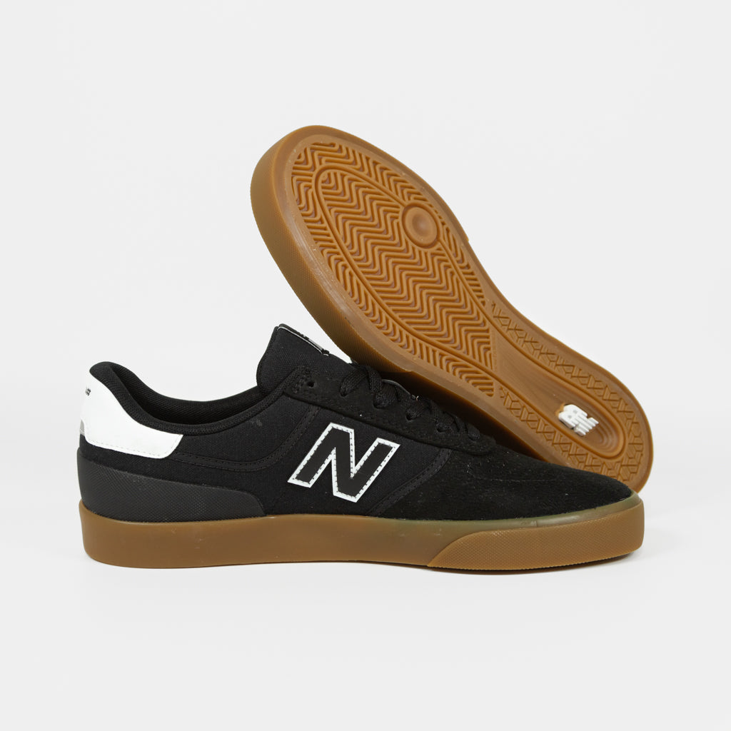 New Balance Numeric Synthetic Suede Black And Gum 272 Shoes