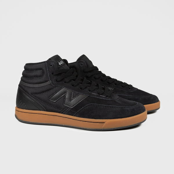 New Balance Numeric - 440 High V2 Shoes - Black / Gum