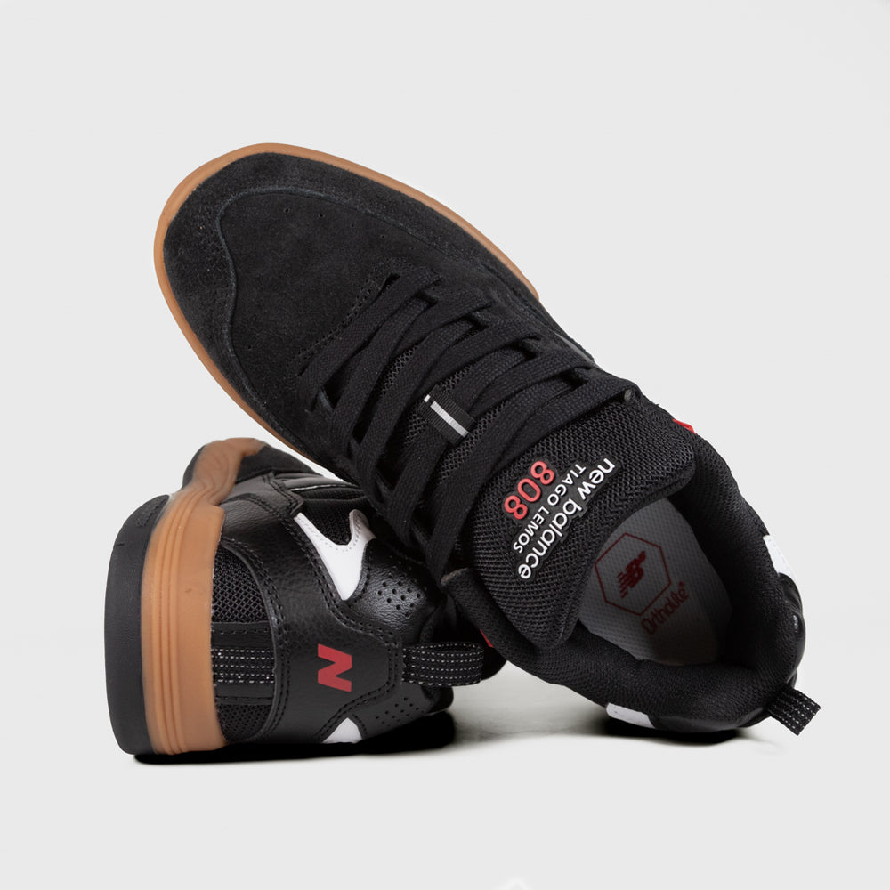 New Balance Numeric Black And Gum 808L Tiago Lemos Shoes