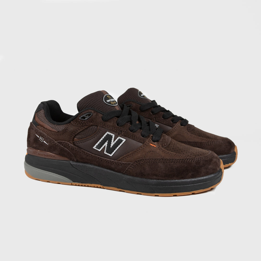 New Balance Numeric Brown And Black 933 Andrew Reynolds Shoes