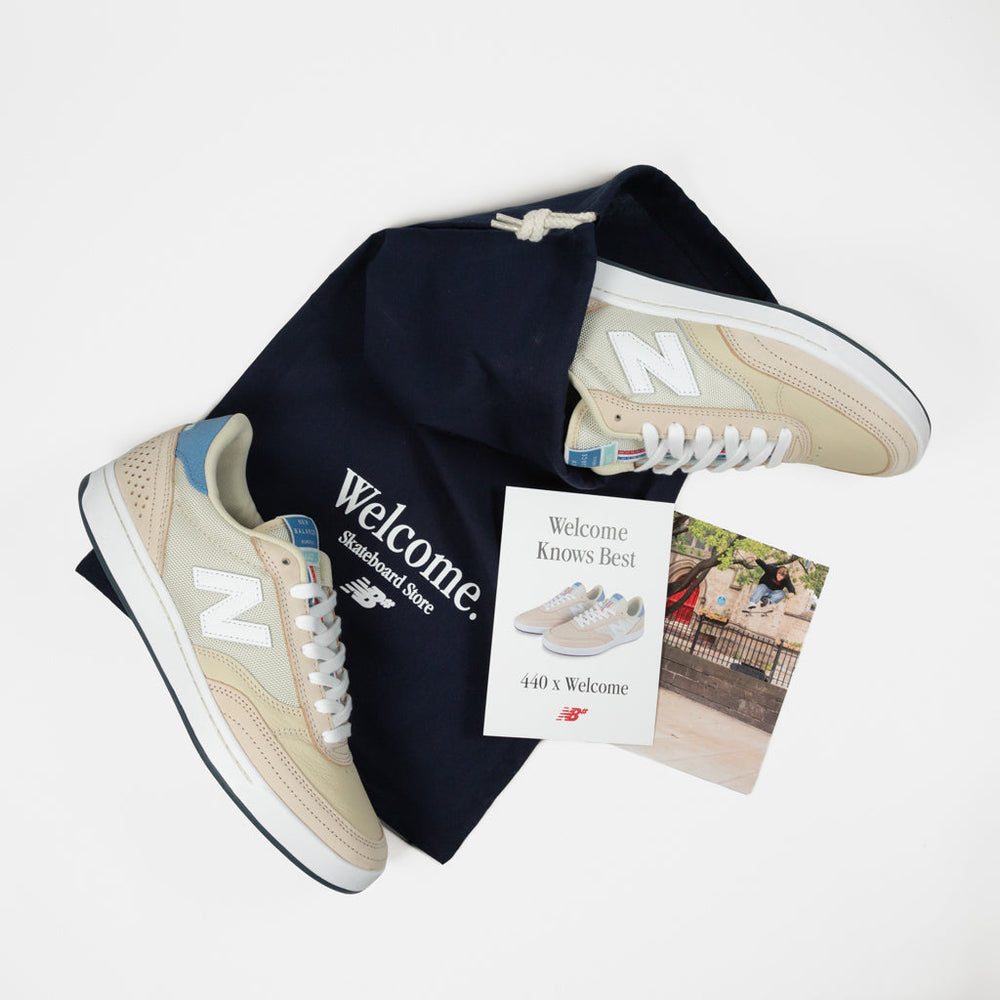 New Balance Numeric Welcome Skate Store Tan Leather 440 Shoes