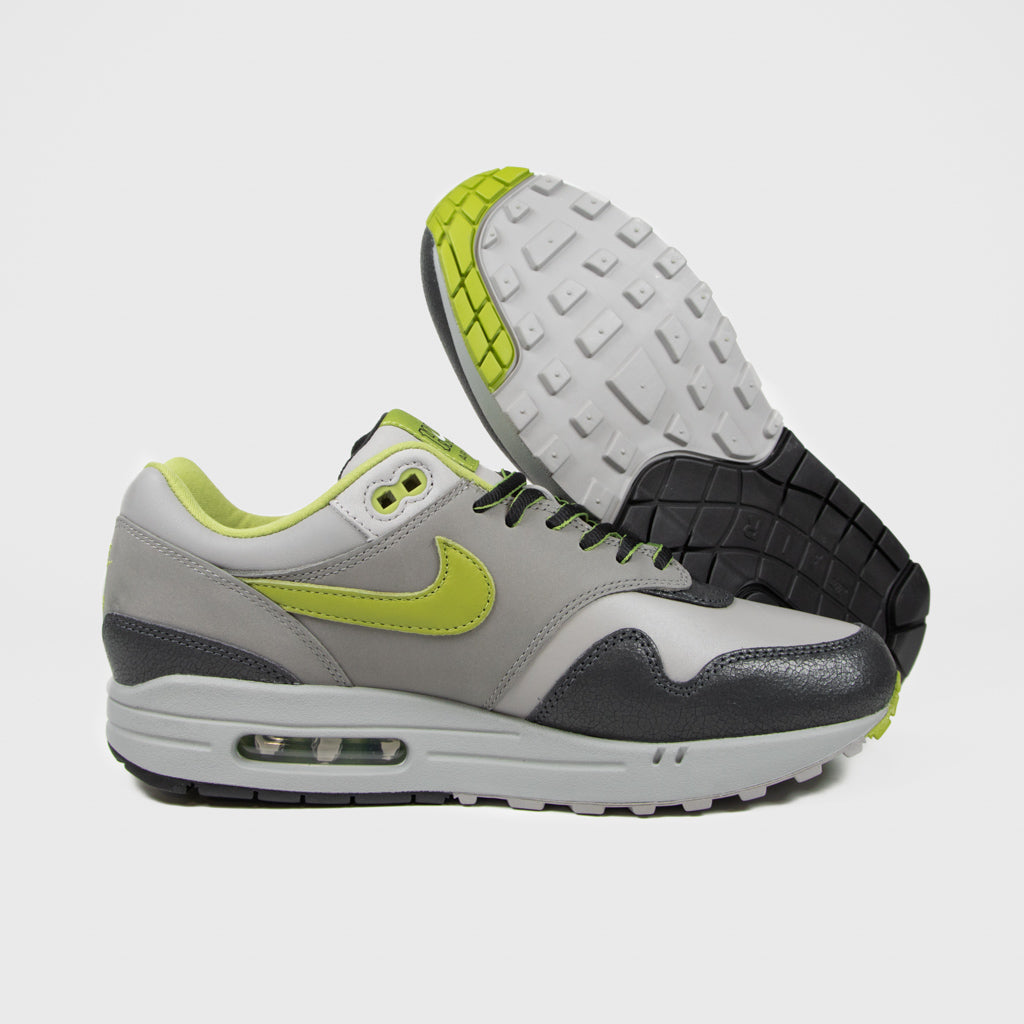 Anthracite Grey And Pear Green Nike HUF Air Max 1 Shoes