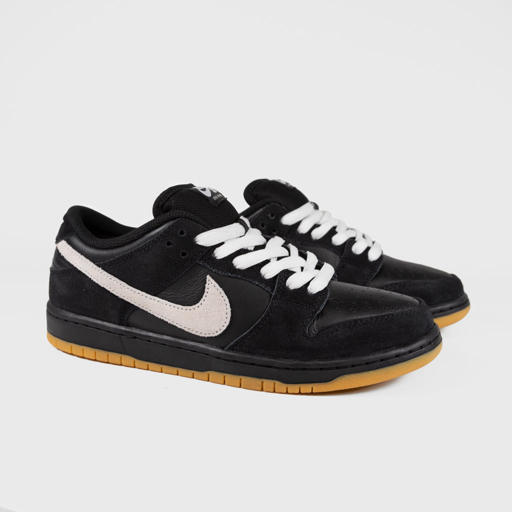 Nike SB Black, White And Gum Dunk Low Pro GR Shoes