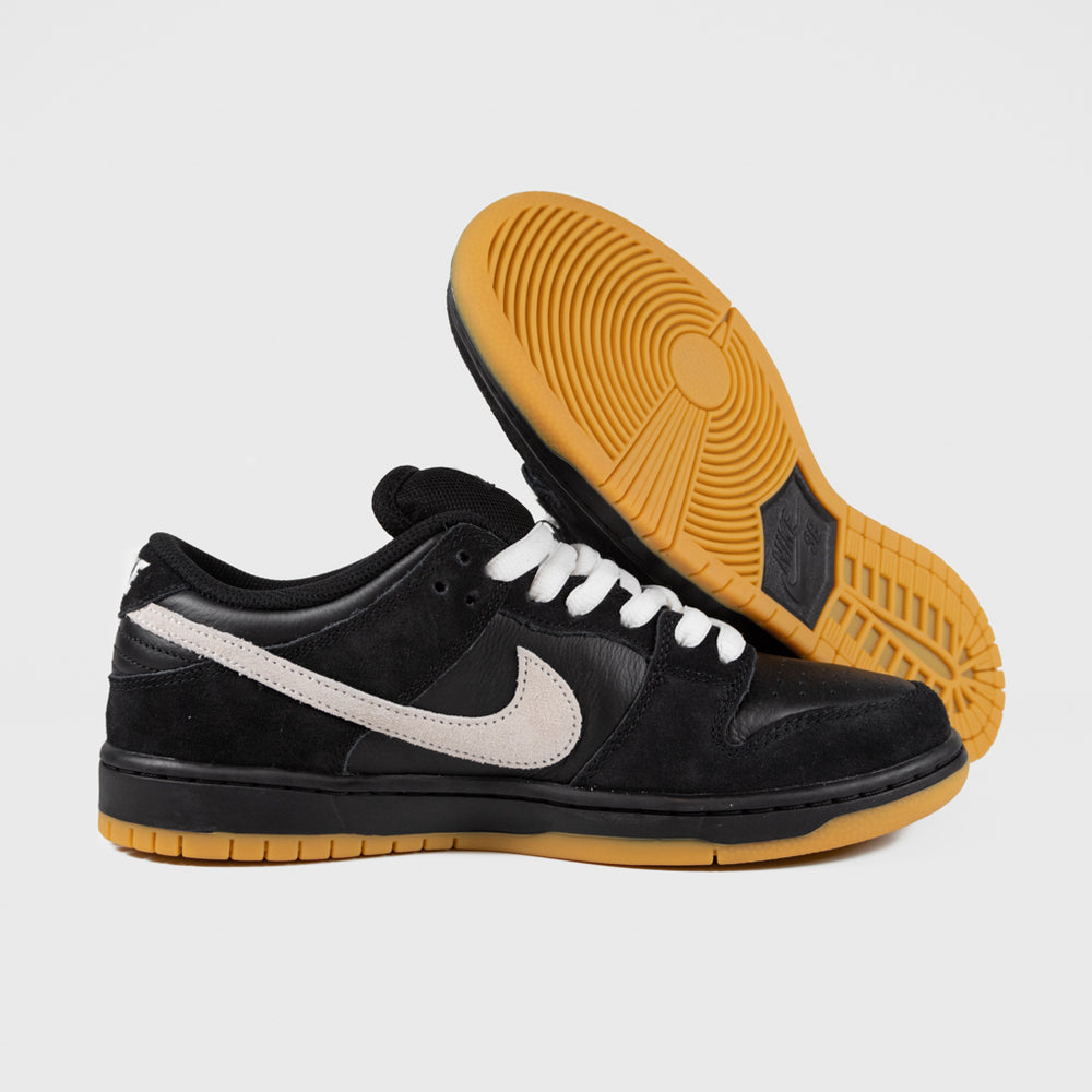 Nike SB Black, White And Gum Dunk Low Pro GR Shoes