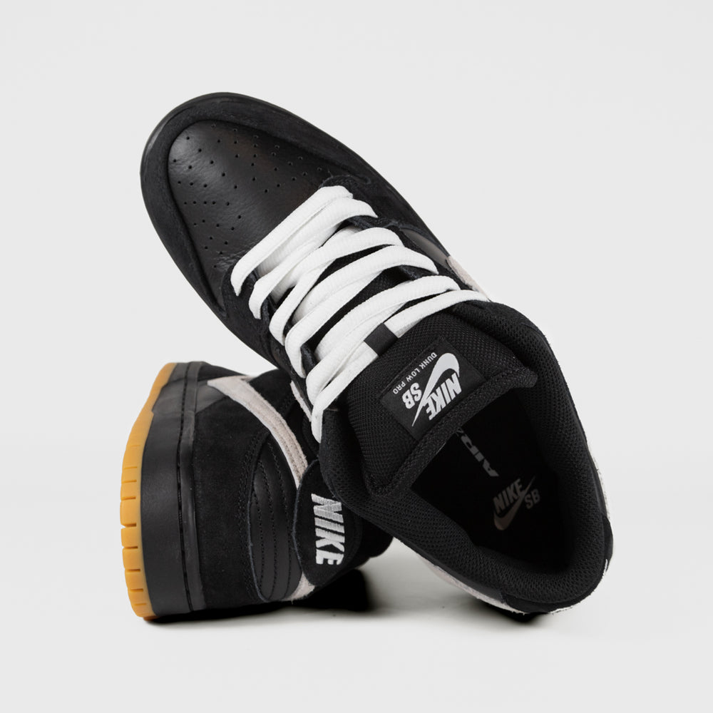 Nike SB Black, White And Gum Dunk Low Pro GR Shoes