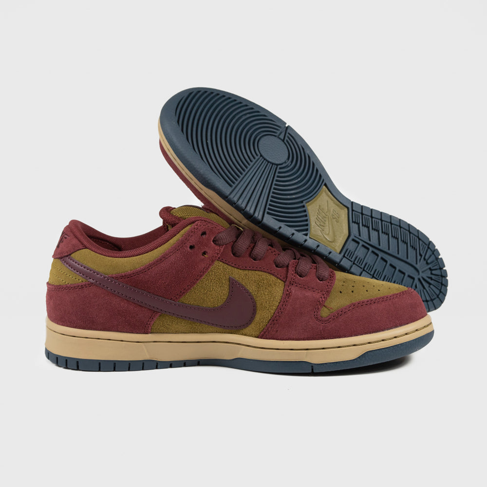 Nike SB Dark Team And Olive Flak Dunk Low Pro Shoes