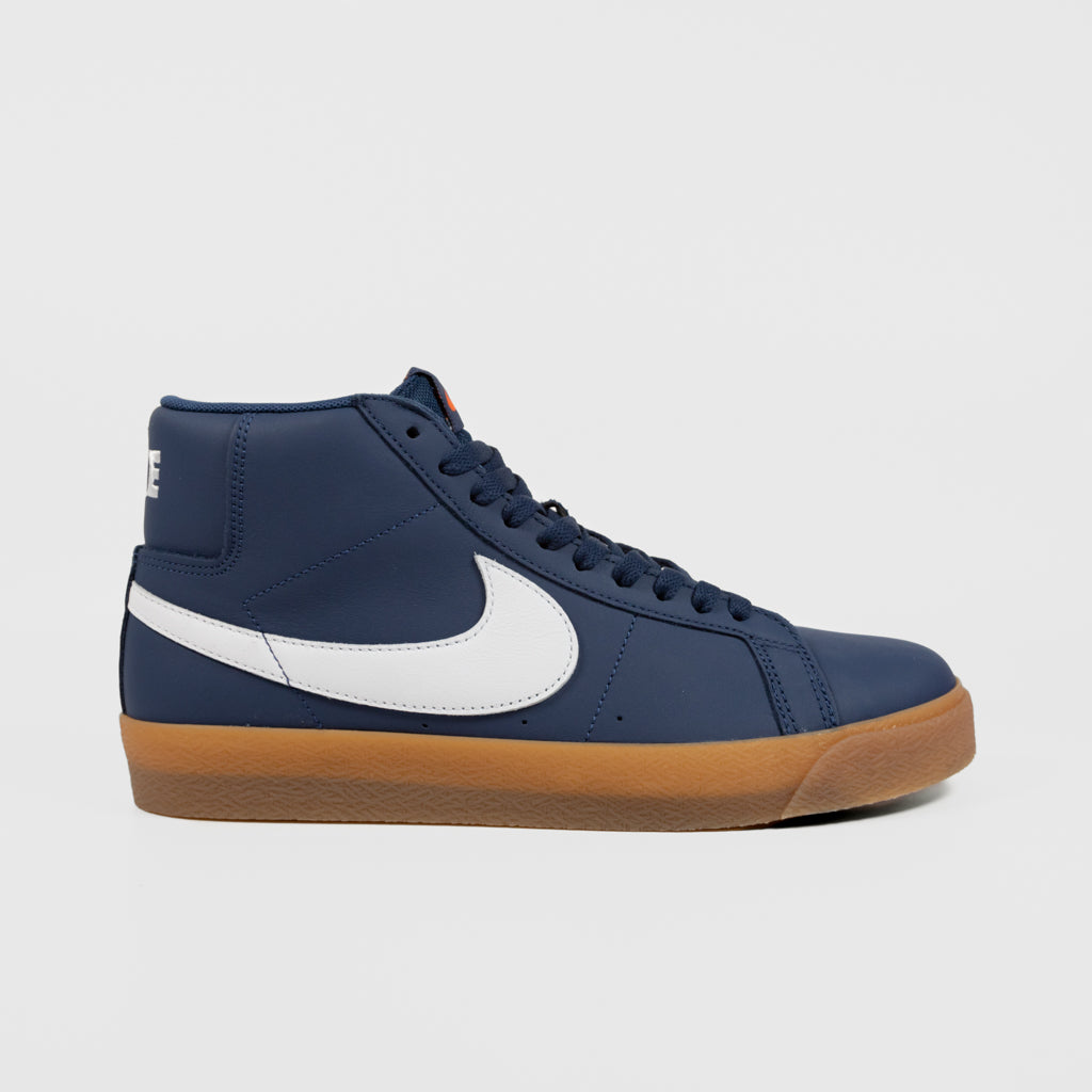 Nike SB 'Orange Label' Blazer Mid Shoes Navy White Navy