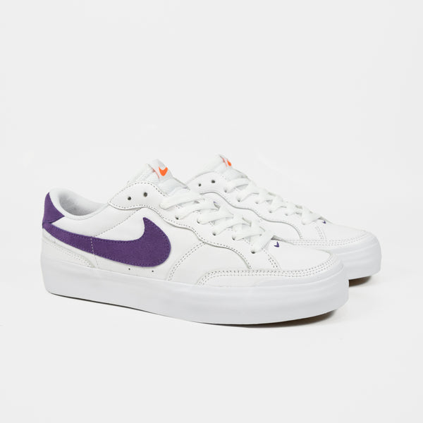 Nike SB - Pogo Plus Orange Label Shoes - White / Court Purple - White