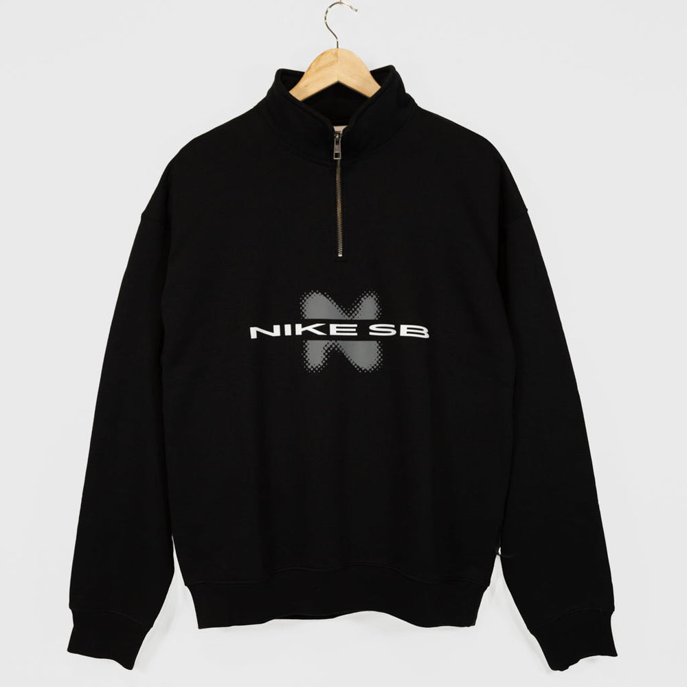 Nike SB Y2K Black Half Zip Fleece Sweatshirt