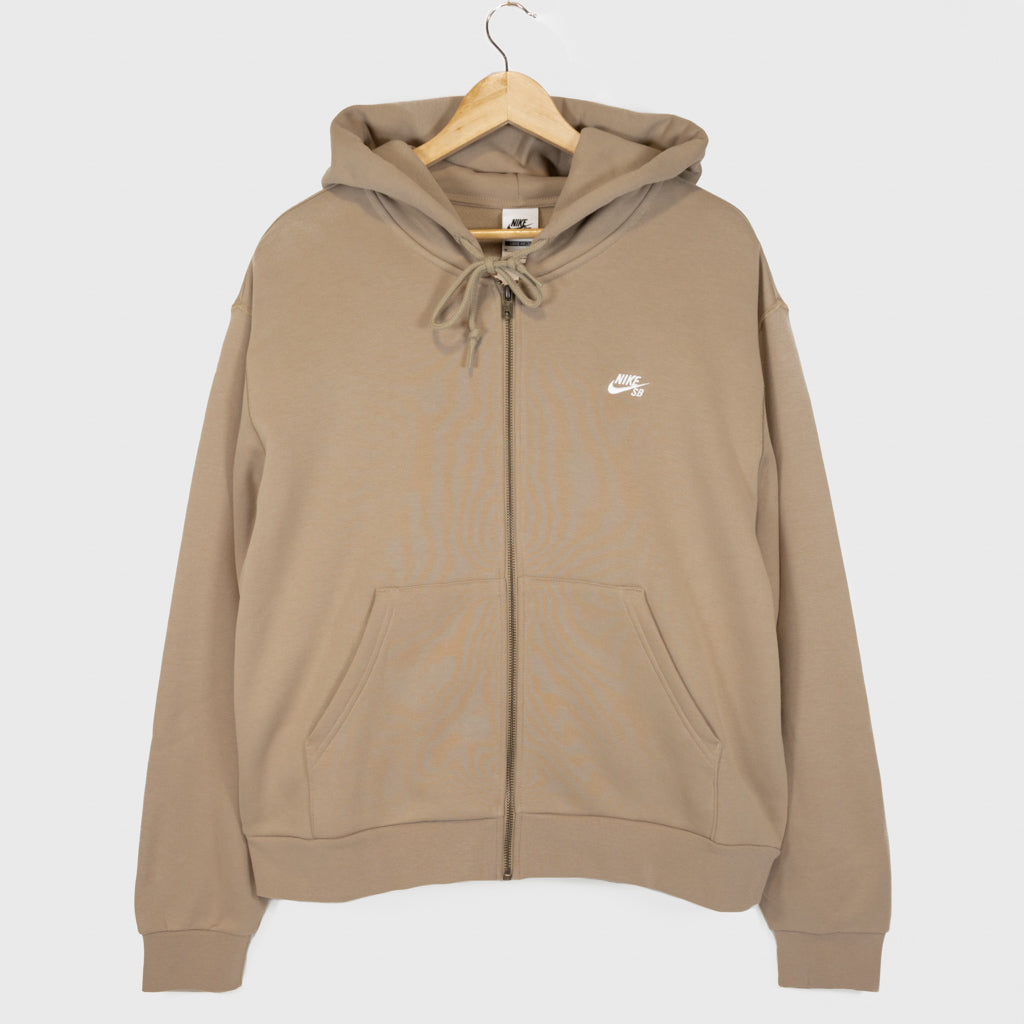 Nike SB Zip Hooded Sweatshirt Khaki White Welcome Skate Store