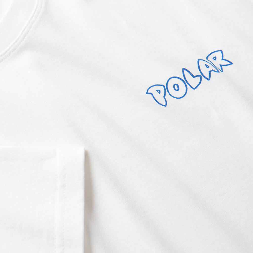 Polar Skate Co. Crash White T-Shirt Front Print