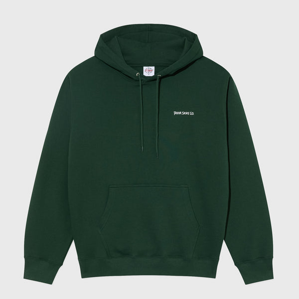 Polar Skate Co. - Dual Living Dave Pullover Hooded Sweatshirt - Dark Green