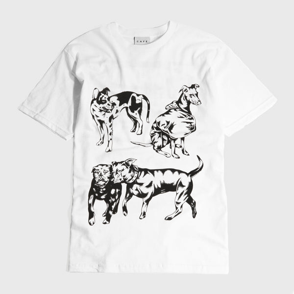 Skateboard Cafe - Pooch T-Shirt - White