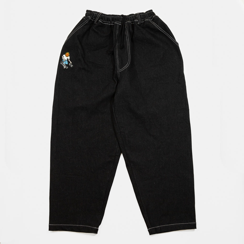 Televisi Star - Baggy OG Trousers - Black | Welcome Skate Store