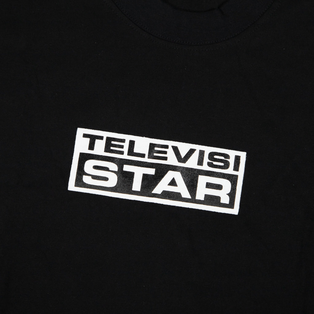 Televisi Star TVS Box Logo Black T-Shirt Front Print