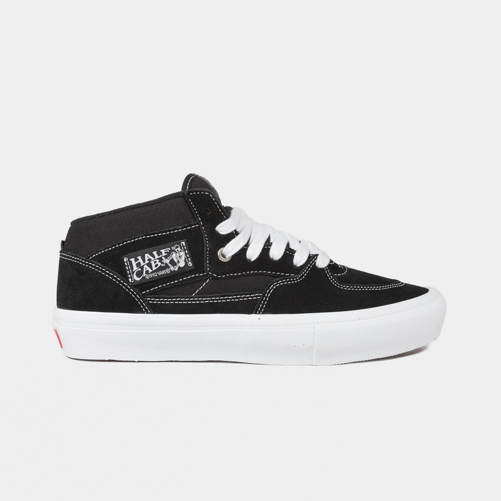 靴 Vans Half Cab BLACK/WHITE 26.5 Vans - Skate Half Cab Shoes - Black / White |.Welcome Skate Store