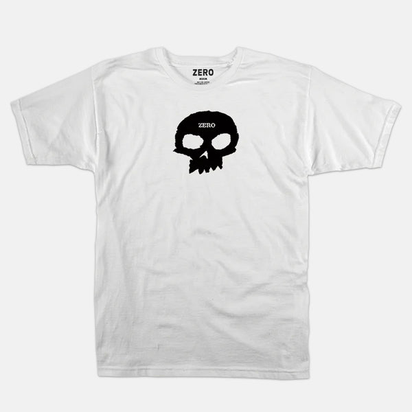 Zero Skateboards - Single Skull T-Shirt - White