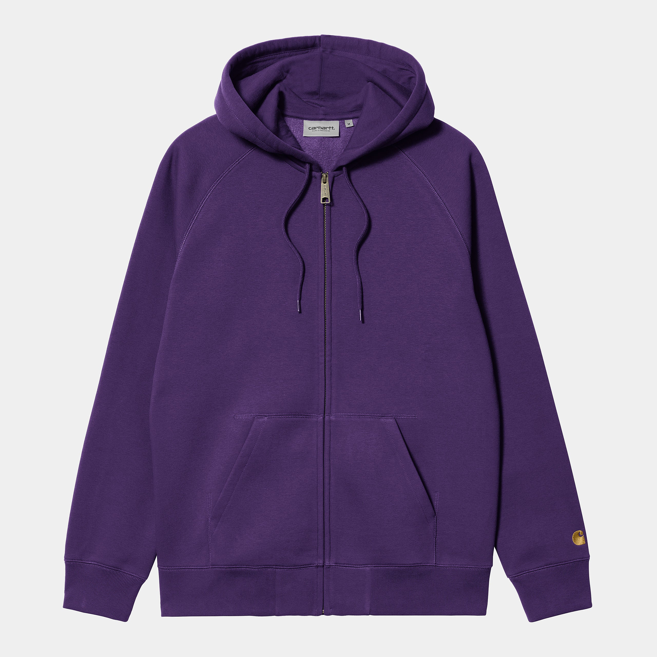 Carhartt WIP Chase Zip Hooded Sweatshirt Tyrian Gold