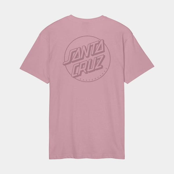 Santa Cruz - Tonal Opus Dot Stripe T-Shirt - Universal Pink