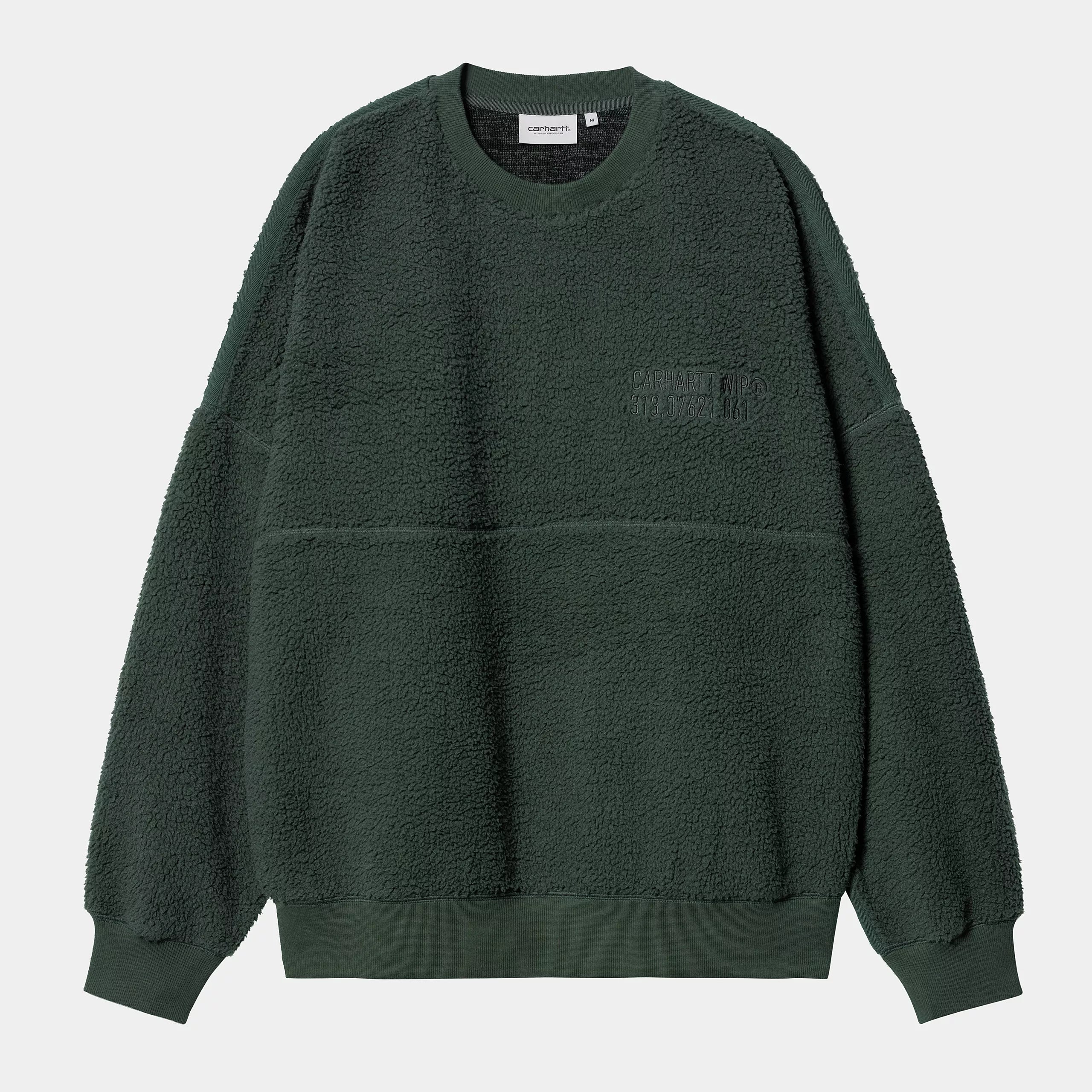 Carhartt WIP Coordinate Pile Crewneck Sweatshirt Sycamore Tree G Welcome Skate Store