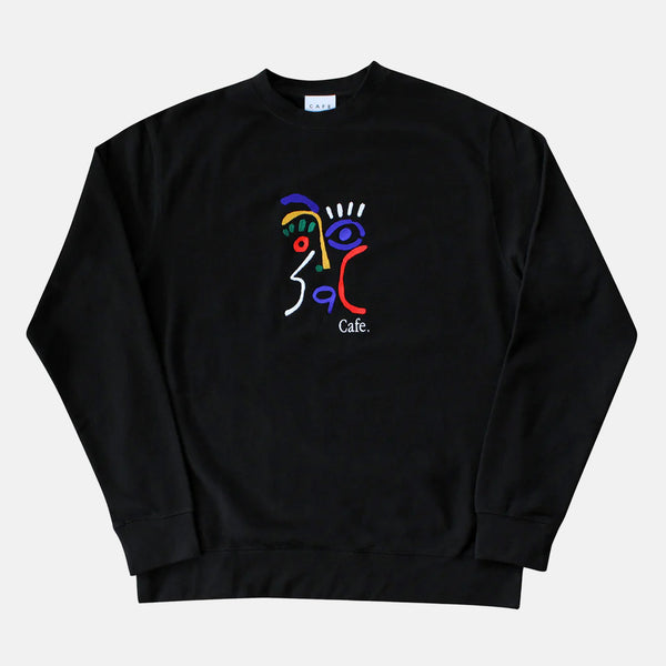 Skateboard Cafe - Marcello Crewneck Sweatshirt - Black
