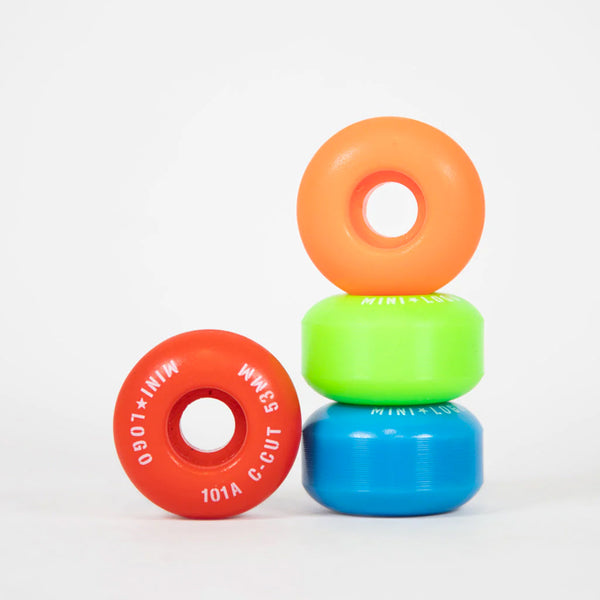 Mini Logo - 53mm 101a C-Cut 2 Skateboard Wheels - Multi