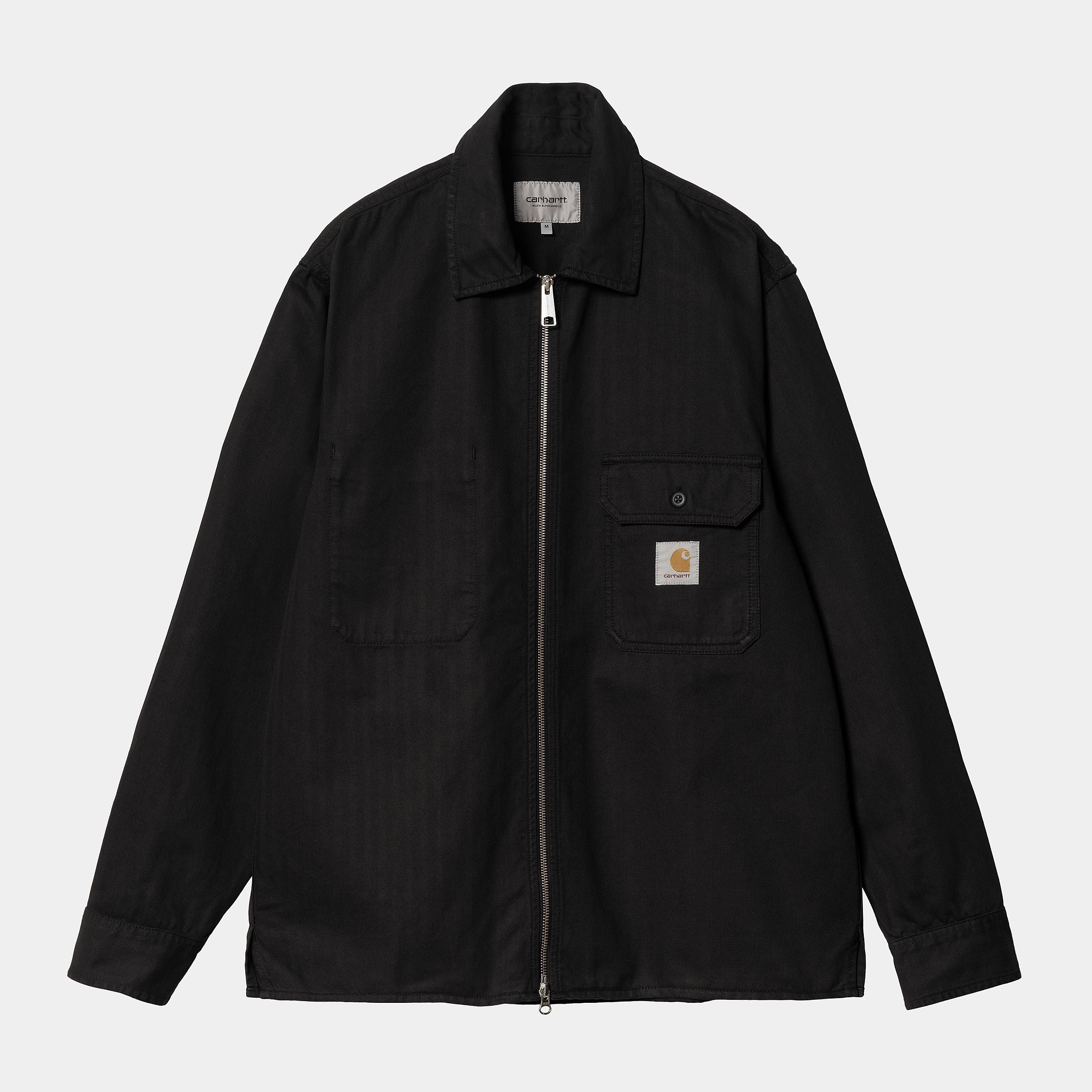 Carhartt WIP Rainer Shirt Jacket Black Garment Dyed Small