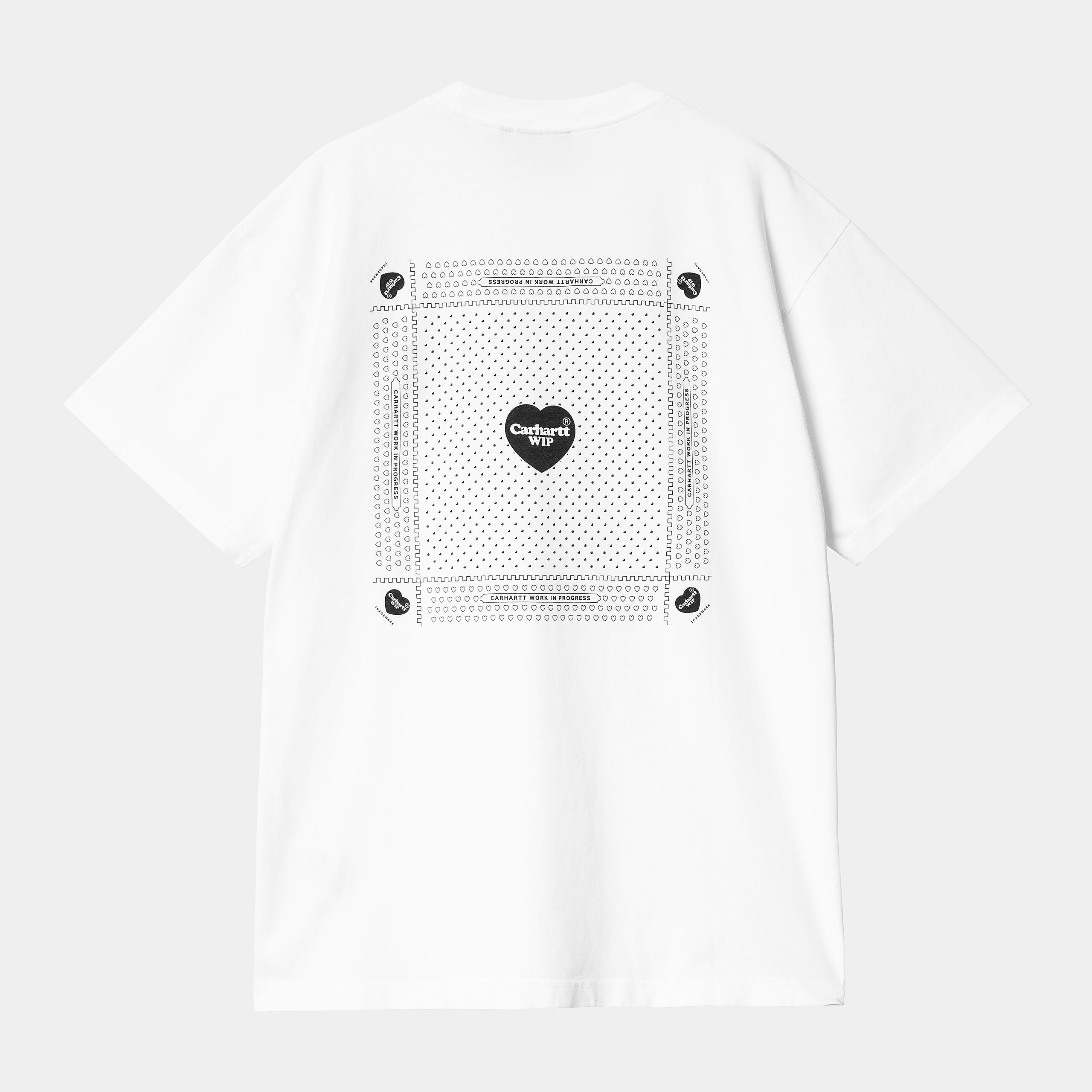 Carhartt WIP Heart Bandana T-Shirt White Black – Welcome