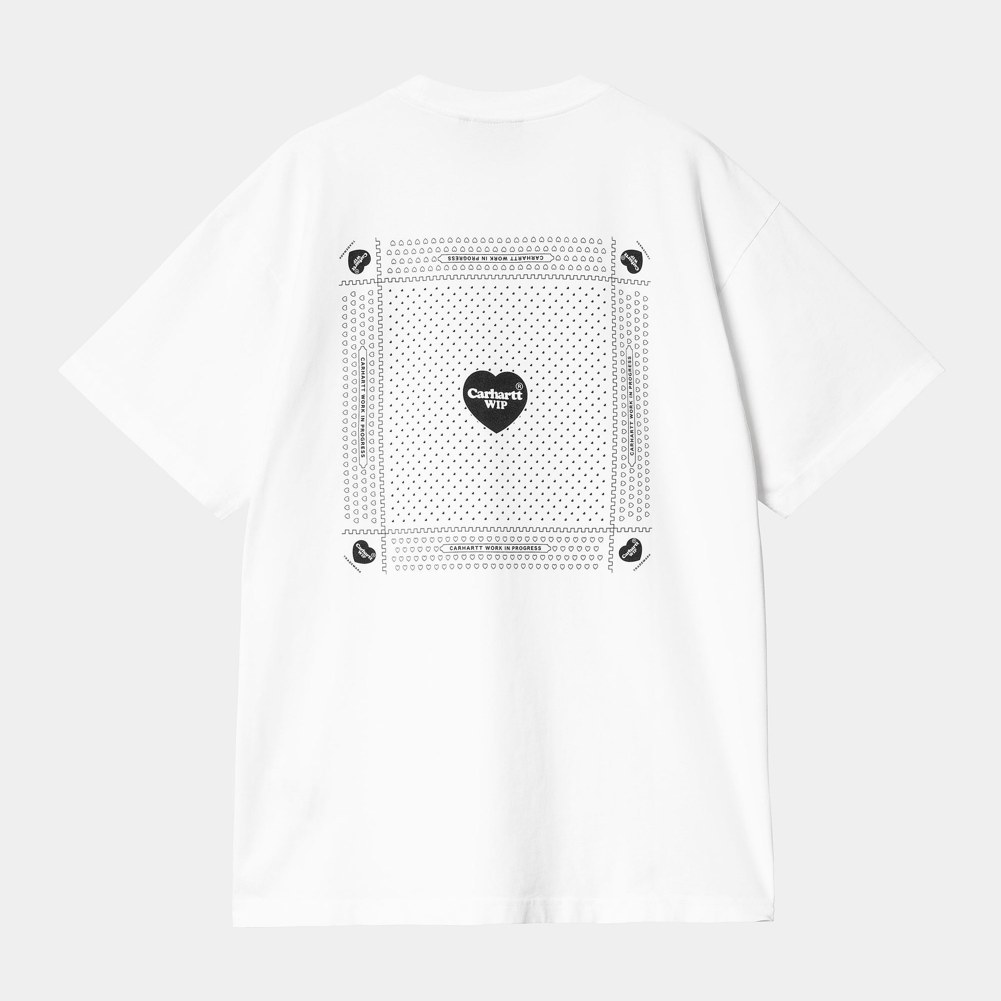Carhartt WIP - Heart Bandana T-Shirt - White / Black