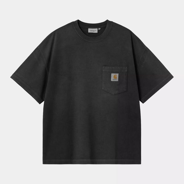 Carhartt WIP - Hudson Pocket T-Shirt - Black / Chalk Wash