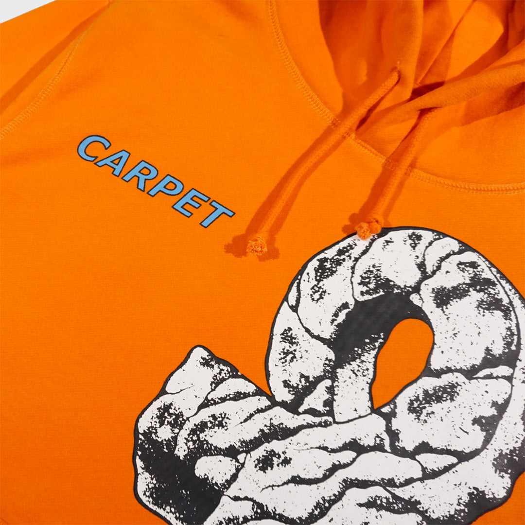 Carpet Company Ankh Orange Pullover Hooded Sweatshirt Front Print