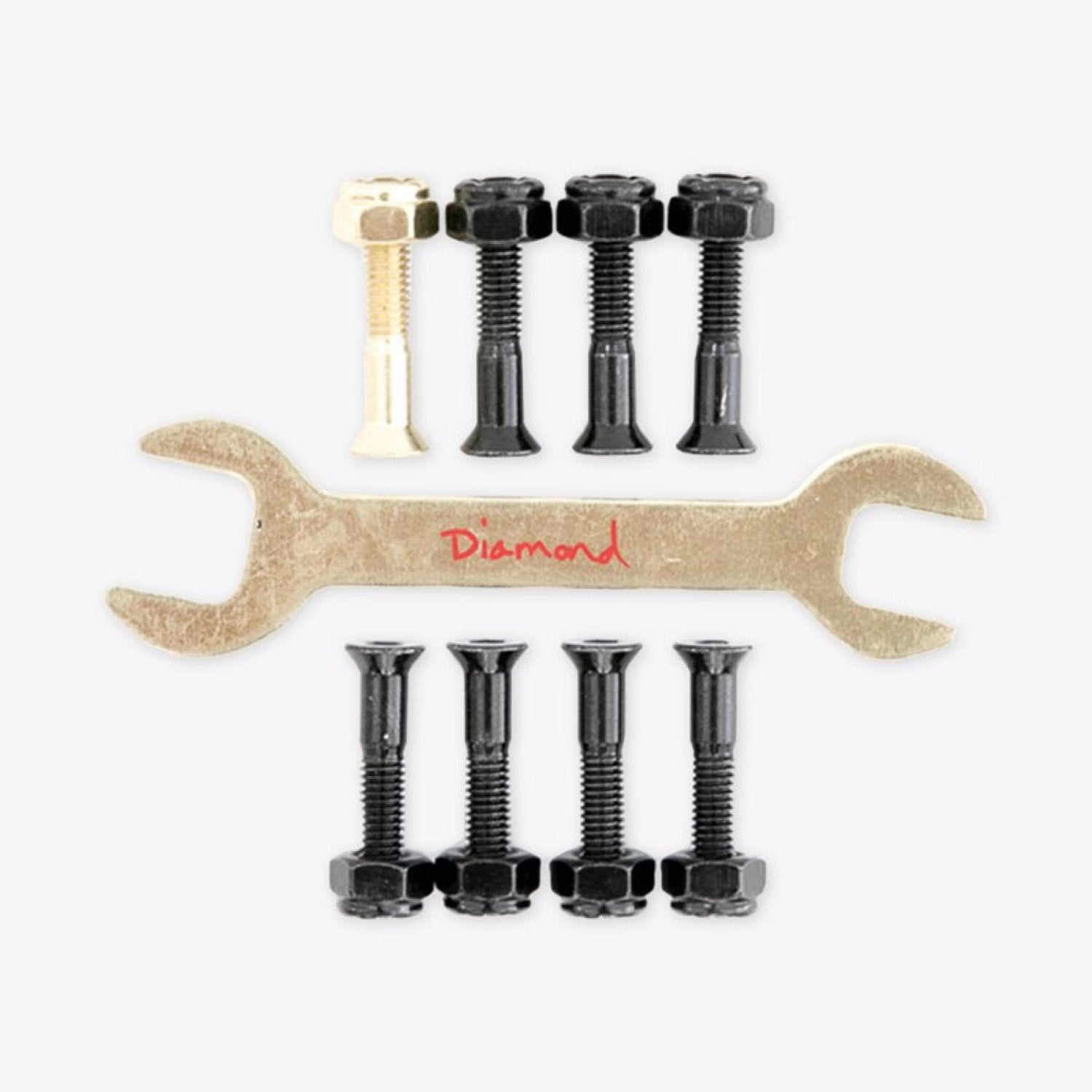 Diamond Supply Co. - 1" Diego Najera Hella Tight Hardware Bolts (Gold)