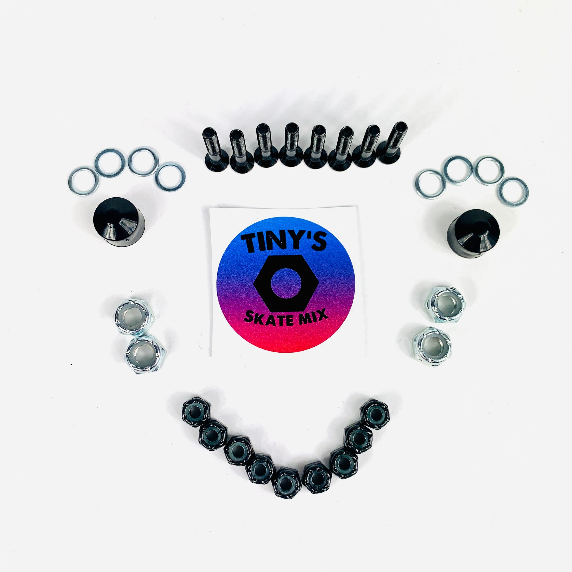 Tiny's Skate MIx - Bolts, Axle Nuts, Speed Washers, Pivot Cups
