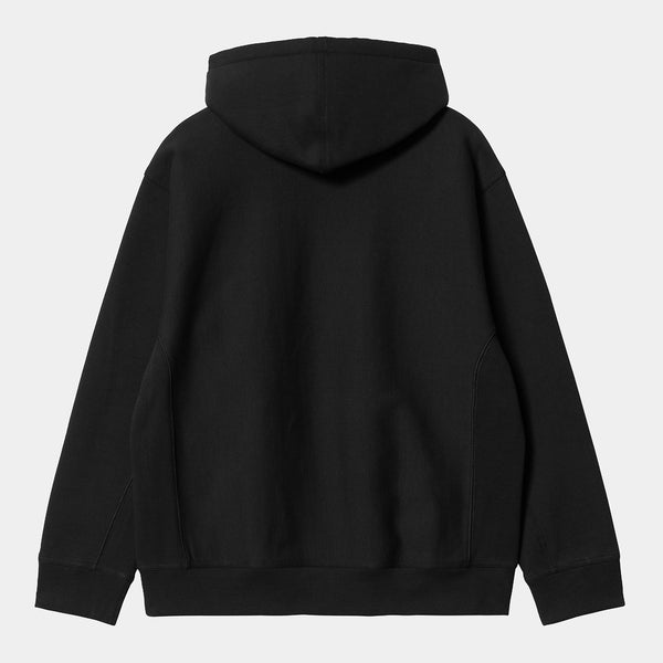 Carhartt WIP - American Script Pullover Hooded Sweatshirt - Black